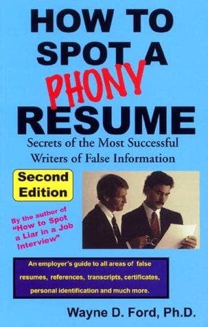 Tapa de How to spot a phony resume