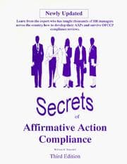 Tapa de Secrets of affirmative action compliance