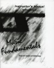 Tapa de Instructor's Manual to Accompany Music Fundamentals