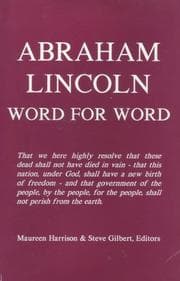Tapa de Abraham Lincoln, word for word
