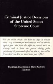 Tapa de Criminal justice decisions of the United States Supreme Court