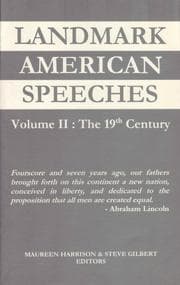 Tapa de Landmark American speeches