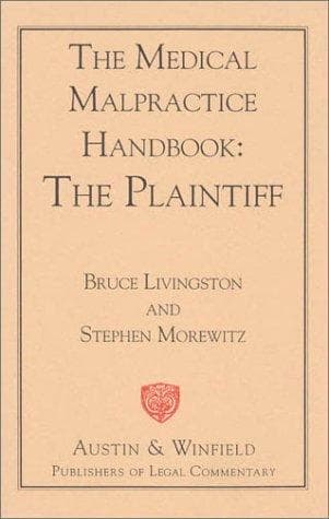 Tapa de The medical malpractice handbook