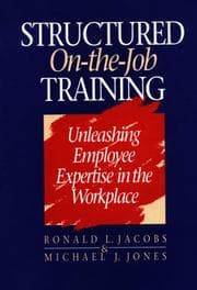 Tapa de Structured On-the-Job Training