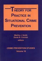Tapa de Theory for Practice in Situational Crime Prevention