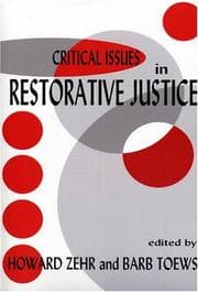 Tapa de Critical issues in restorative justice