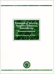 Tapa de Valuation of Interest-Sensitive Financial Instruments