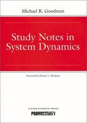 Tapa de Study Notes in System Dynamics