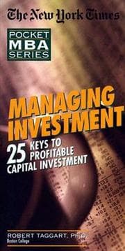 Tapa de Managing Investment