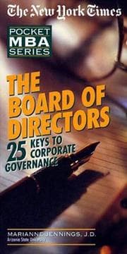 Tapa de The board of directors