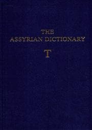 Tapa de Assyrian Dictionary of the Oriental Institute of the University of Chicago