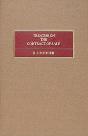 Tapa de Treatise on the contract of sale