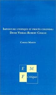 Tapa de Imposture Utopique Et Proces Colonial
