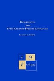 Tapa de Emblematics and Seventeenth-Century French Literature