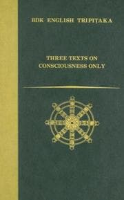 Tapa de Three texts on Consciousness Only