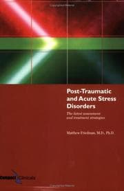 Tapa de Post-traumatic and acute stress disorders