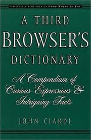 Tapa de A Third Browser's Dictionary