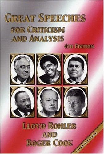 Tapa de Great speeches for criticism and analysis