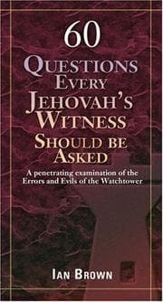 Tapa de 60 questions every Jehovah's Witness should be asked