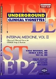 Tapa de Underground Clinical Vignettes: Internal Medicine, Volume 2
