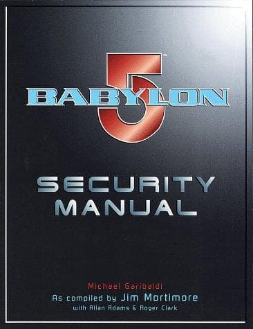 Tapa de Babylon 5 security manual