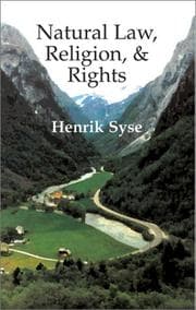 Tapa de Natural law, religion, and rights