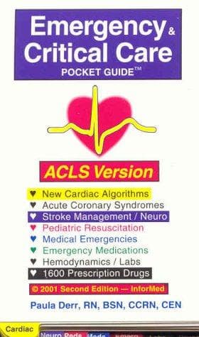 Tapa de Emergency & Critical Care Pocket Guide, ACLS Version