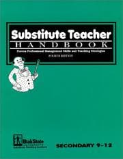 Tapa de Substitute teacher handbook, secondary 9-12