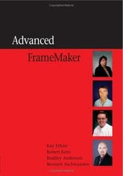 Tapa de Advanced framemaker