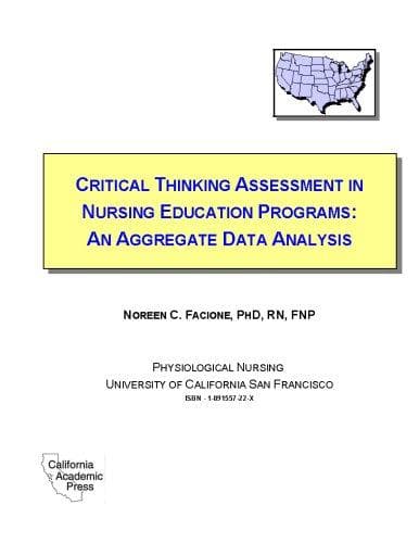 Tapa de Critical thinking assessment in nursing education programs