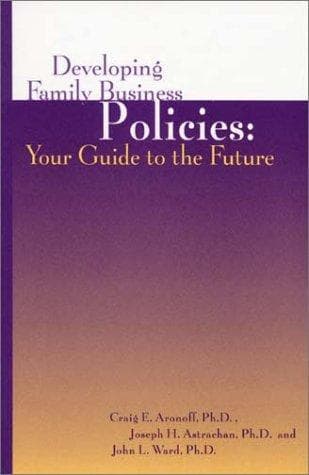 Tapa de Developing Family Business Policies