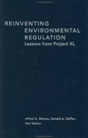 Tapa de Reinventing Environmental Regulation