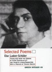 Tapa de Selected Poems (Green Integer: 104)