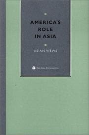 Tapa de America's role in Asia : Asian views