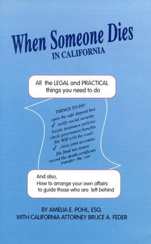 Tapa de When someone dies in California