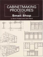 Tapa de Cabinetmaking procedures for the small shop