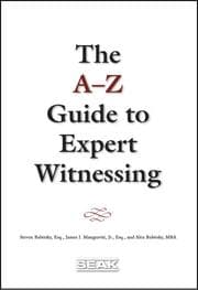 Tapa de A-Z Guide to Expert Witnessing
