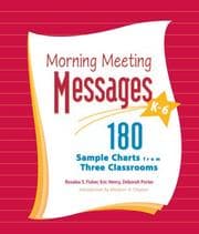 Tapa de Morning meeting messages, K-6