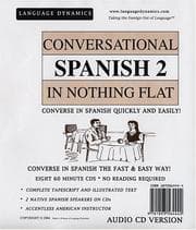 Tapa de Conversational Spanish 2 In Nothing Flat (8 Level 2 Multi-Track CDs)