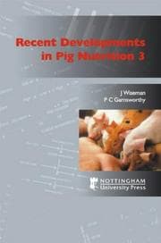 Tapa de Recent Developments in Pig Nutrition