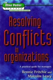 Tapa de Resolving conflicts in organizations