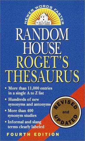 Tapa de Random House Roget's Thesaurus