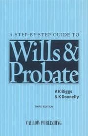 Tapa de Step-by-Step Guide to Wills and Probate