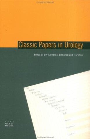 Tapa de Classic papers in urology
