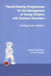 Tapa de Parent-training programmes for the management of young children with conduct disorders