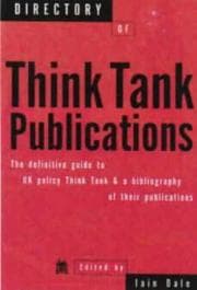 Tapa de Directory of think tank publications