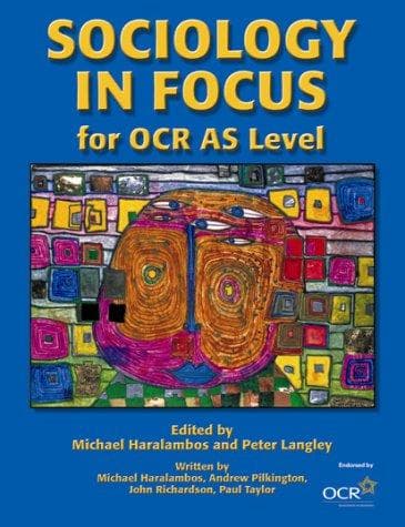 Tapa de Sociology in Focus for OCR