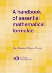 Tapa de A handbook of essential mathematical formulae