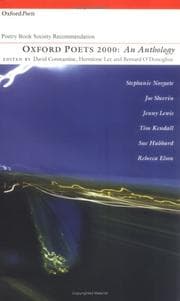 Tapa de Oxford poets 2000