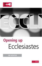 Tapa de Opening Up Ecclesiastes
